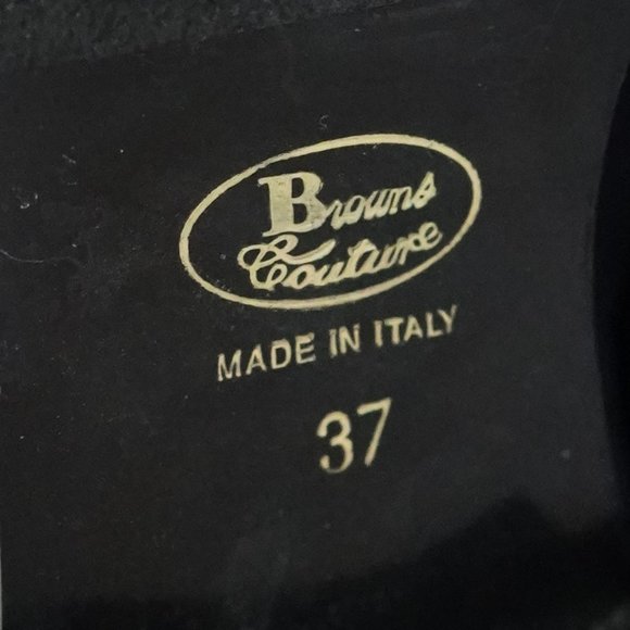 Browns Couture Suede Over-the-knee Boots in Navy - Picture 9 of 11